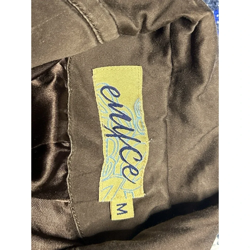 Vintage Y2K Enyce Blazer Jacket Toddler Girls Youth Medium Brown Cyber Grunge